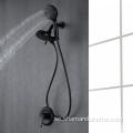 Matt svart dold duschuppsättning med handhållen dusch